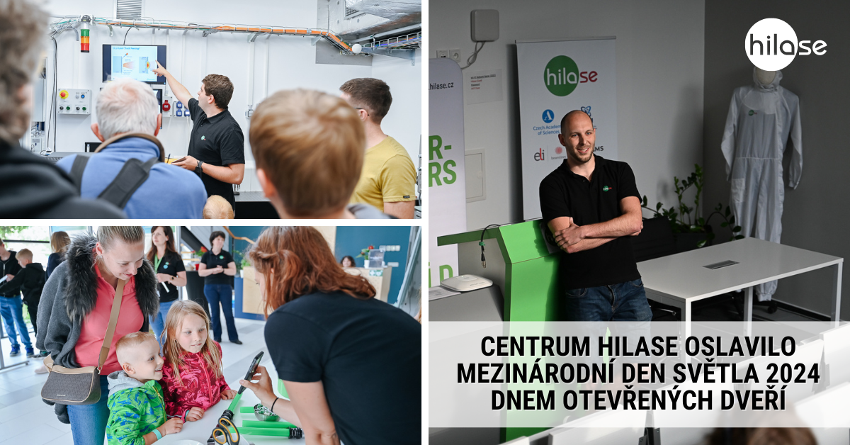 Centrum HiLASE oslavilo Mezinárodní den světla 2024 dnem otevřených dveří