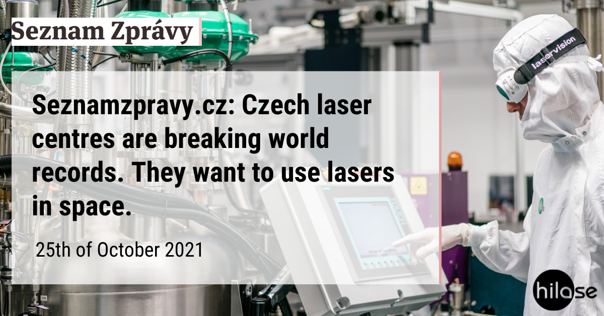 Česká laserová centra lámou světové rekordy. Lasery chtějí využít i v kosmu