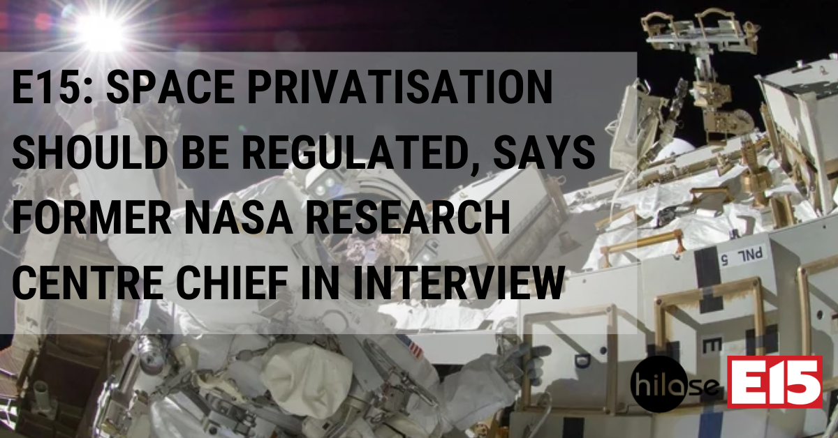 E15 Privatizace vesmíru by se měla regulovat, říká v rozhovoru bývalý šéf výzkumného centra NASA