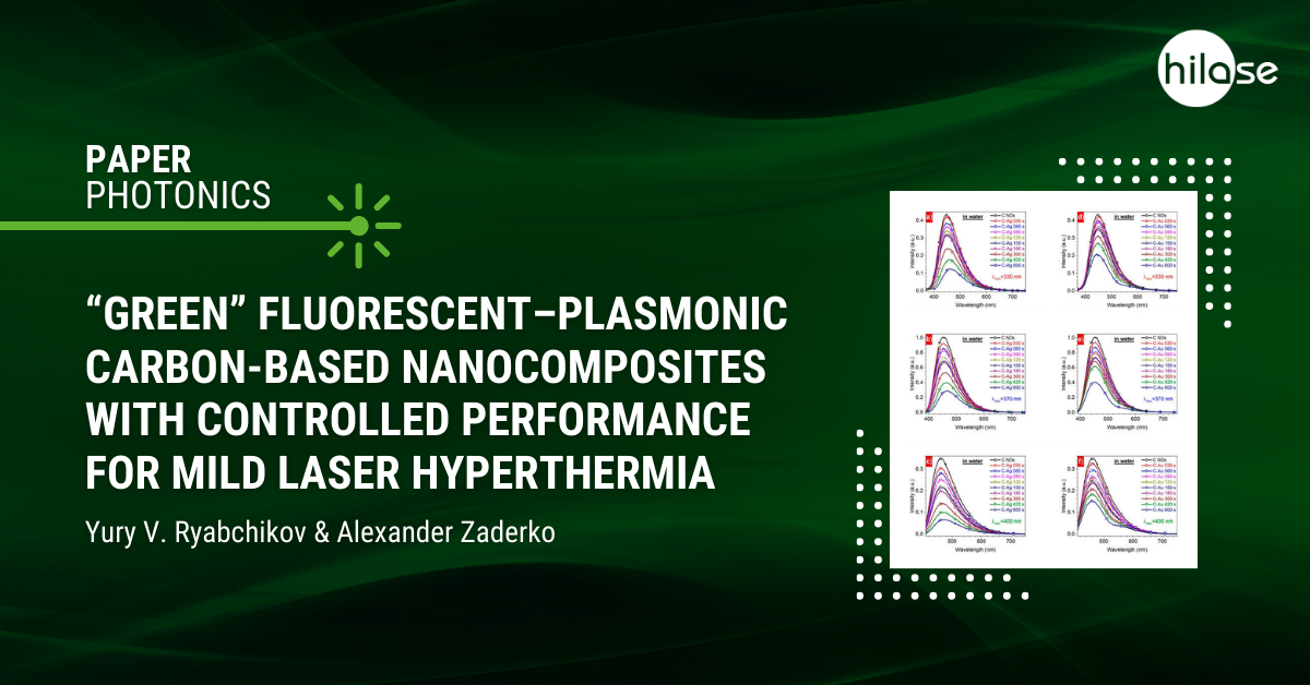 “Green” Fluorescent–Plasmonic Carbon-Based Nanocomposites with Controlled Performance for Mild Laser Hyperthermia (2)
