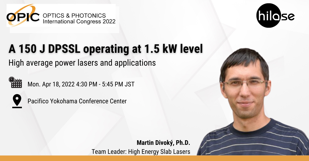 High average power lasers and applications Mon. Apr 18, 2022 430 PM - 545 PM 303 (Pacifico Yokohama Conference Center) Session Chair Ryo Yasuhara (National Institute for Fusion Science)