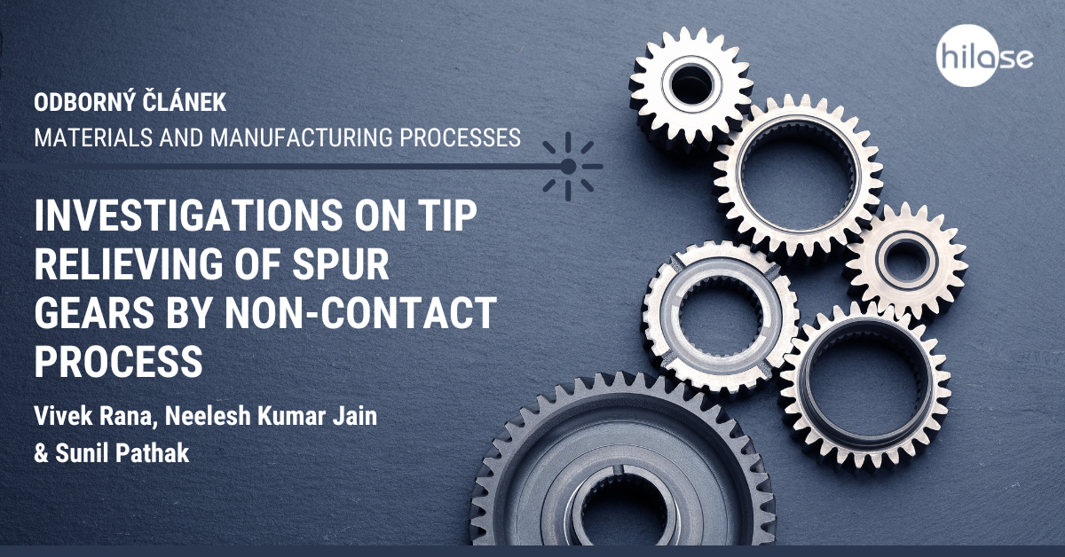 Investigations on tip relieving of spur gears by non-contact process (1)