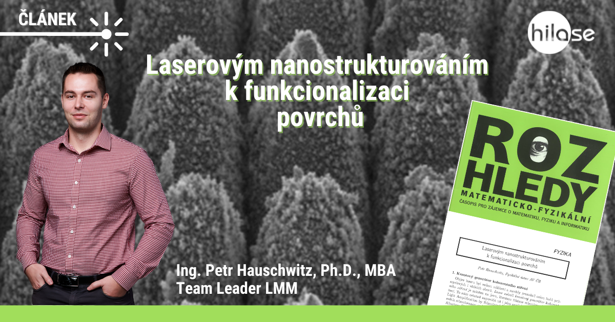 Laserovým nanostrukturováním k funkcionalizaci povrchů