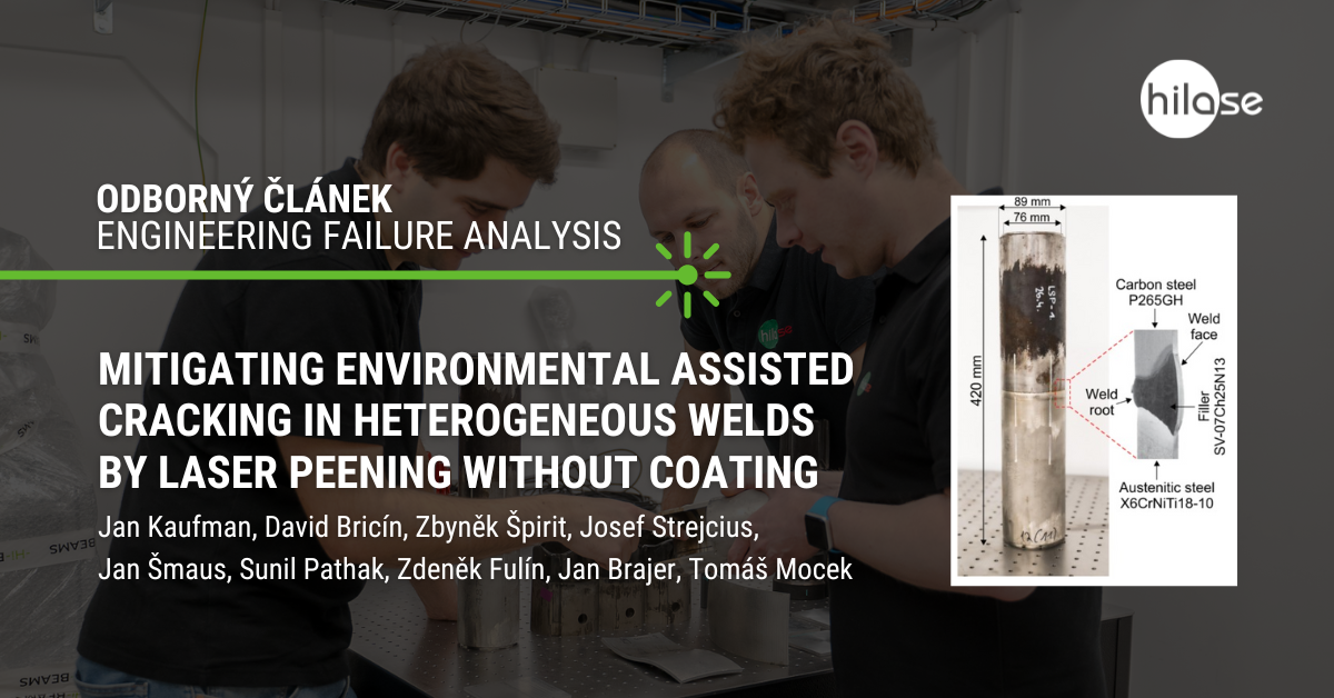 Mitigating environmental assisted cracking in heterogeneous welds by laser peening without coating (1)