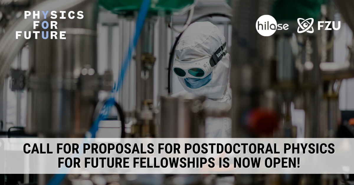 Výzva k předkládání žádostí o postdoktorská stipendia Physics for Future otevřena! (1)