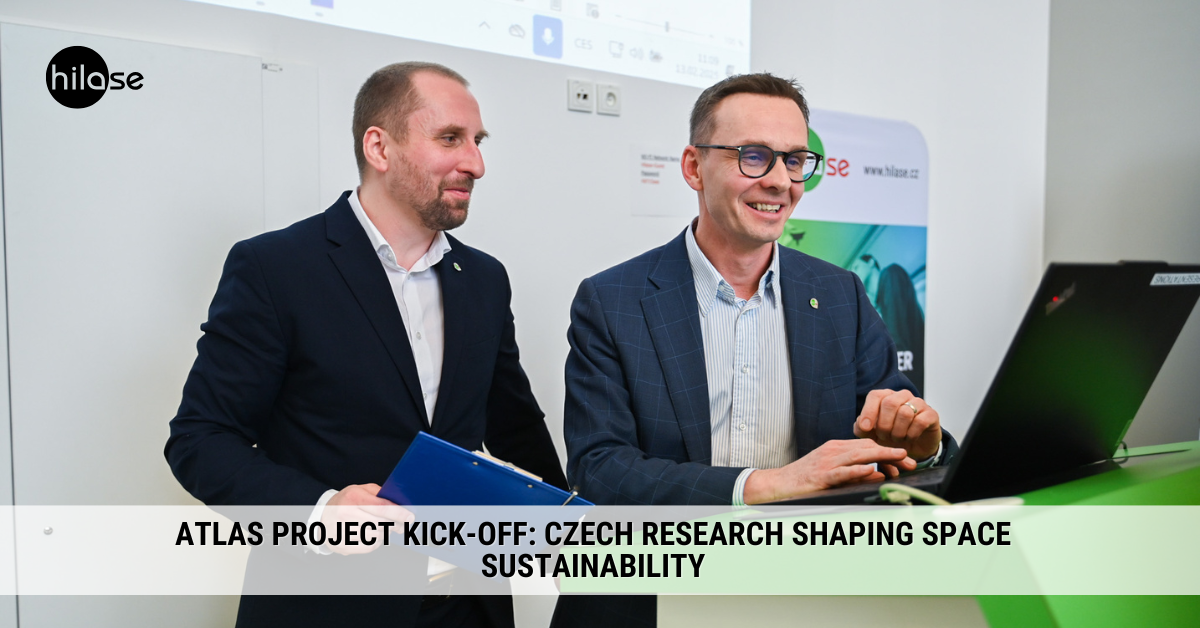 Zahájení projektu ATLAS český výzkum se podílí na vesmírné udržitelnosti (1)