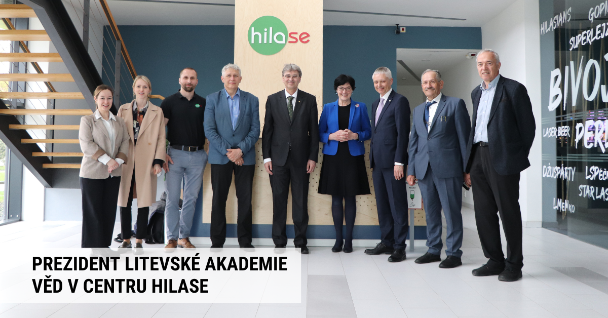 prezident litevské akademie věd v centru hilase